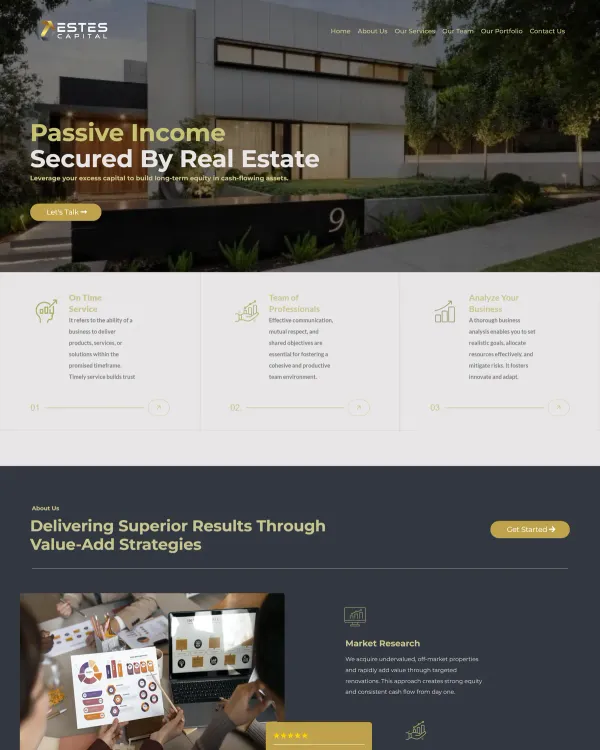 Real estate investment website built by LogixLevel